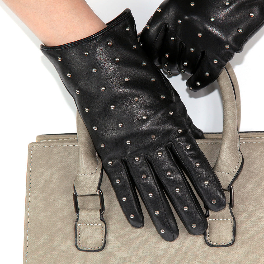 Genuine Leather Women's Winter Gloves - Warm & Stylish