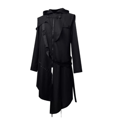 Punk Rock Gothic Medieval Halloween Hacker Cosplay Coat for Men