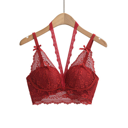 Lace neck and strapless strap