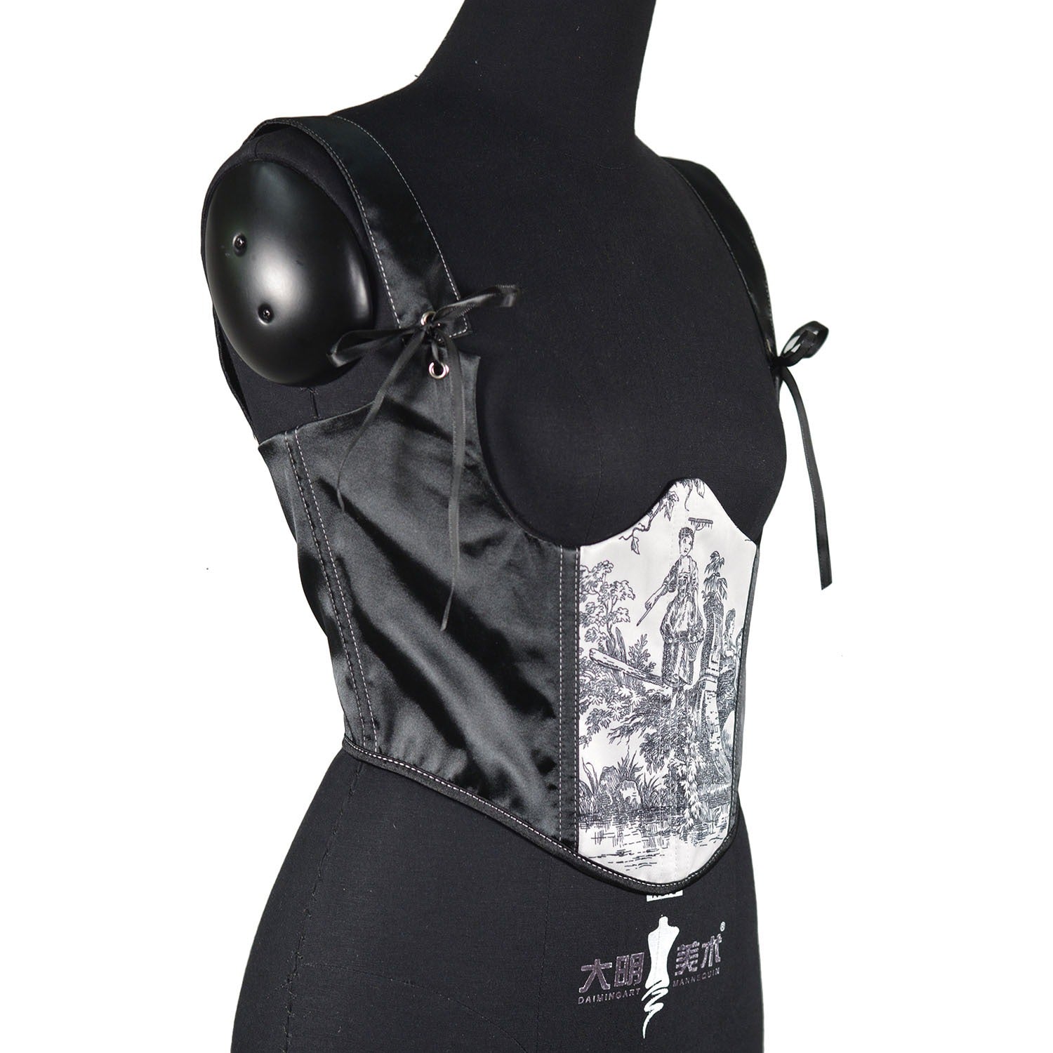 Retro Fishbone Corset Top