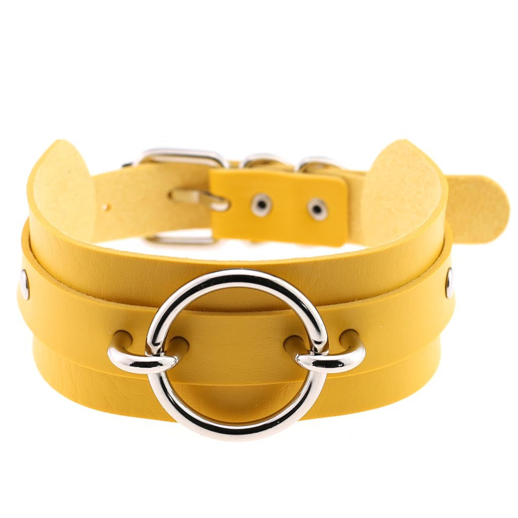 Oath Ring Leather Collar