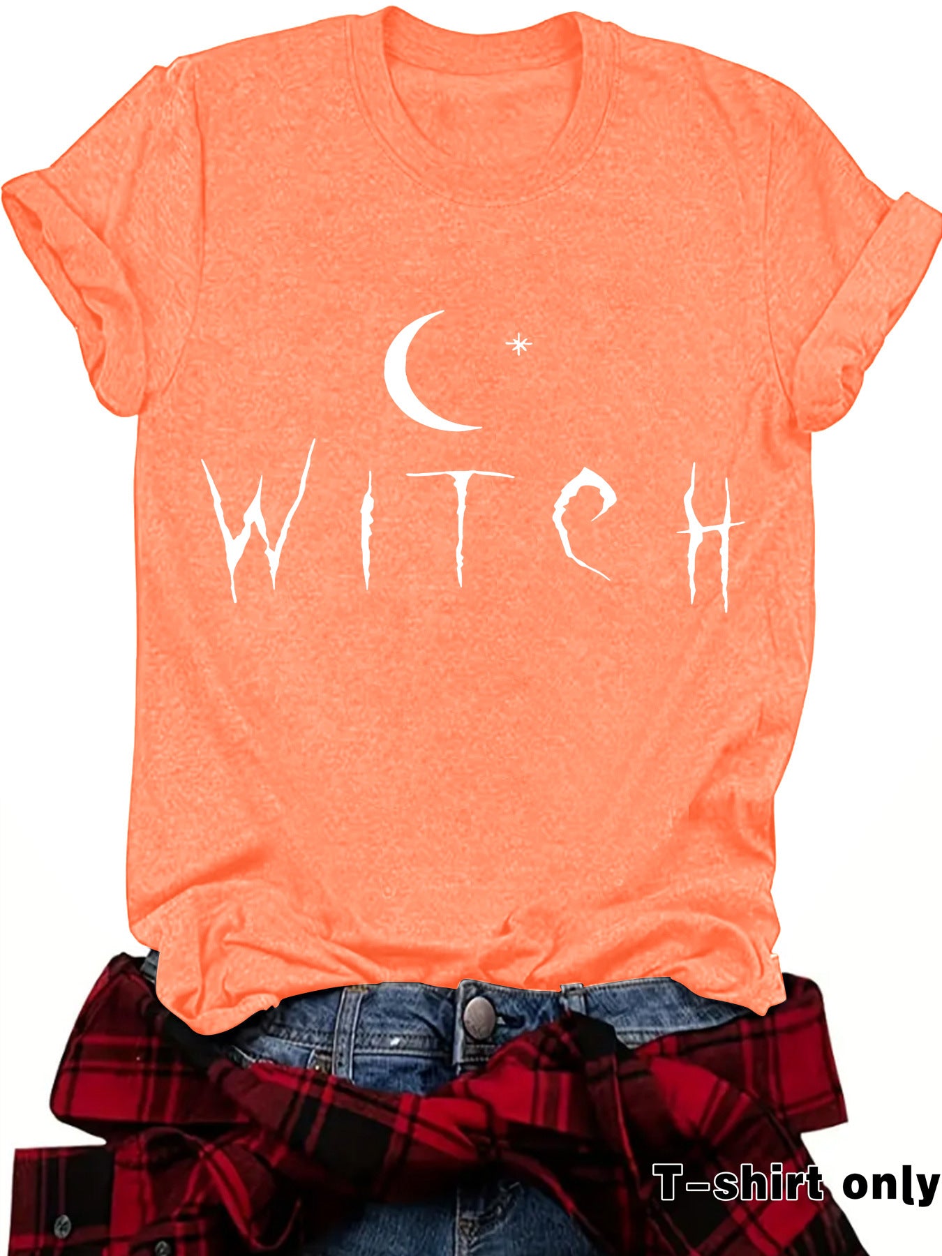 WITCH Moon Printed Short Sleeves