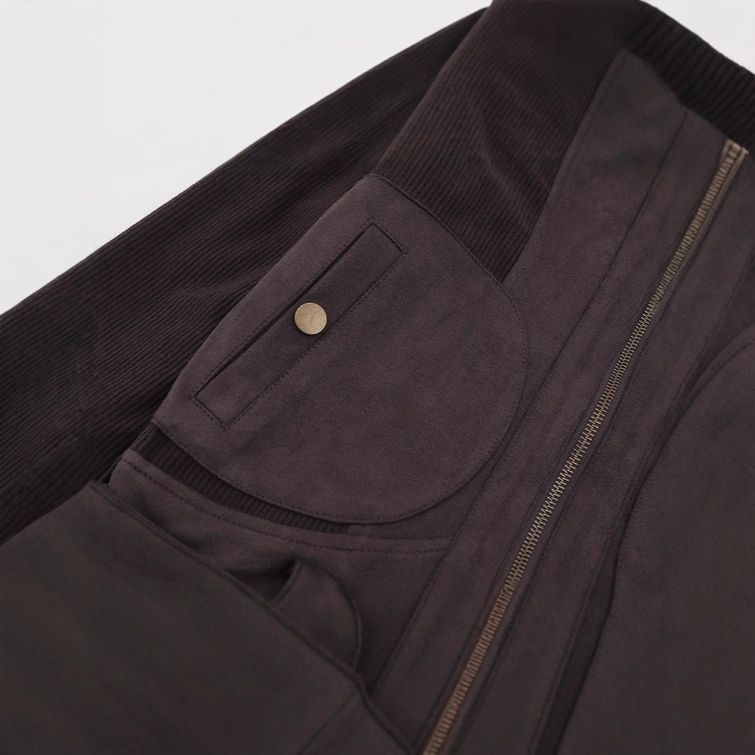 "I'm Not Your Girlfriend" Suede Moto Jacket