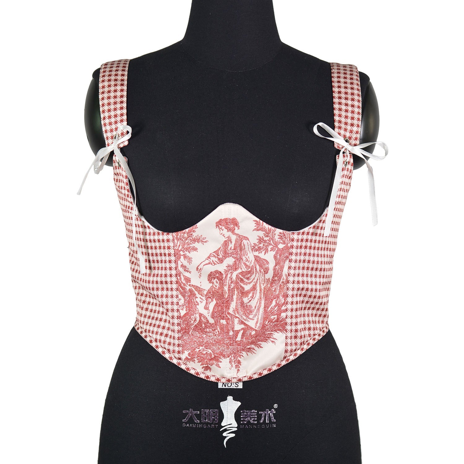 Retro Fishbone Corset Top