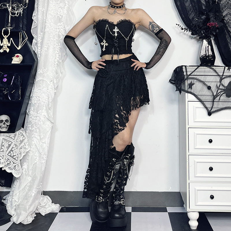 Cross Chain Corset Bodysuit