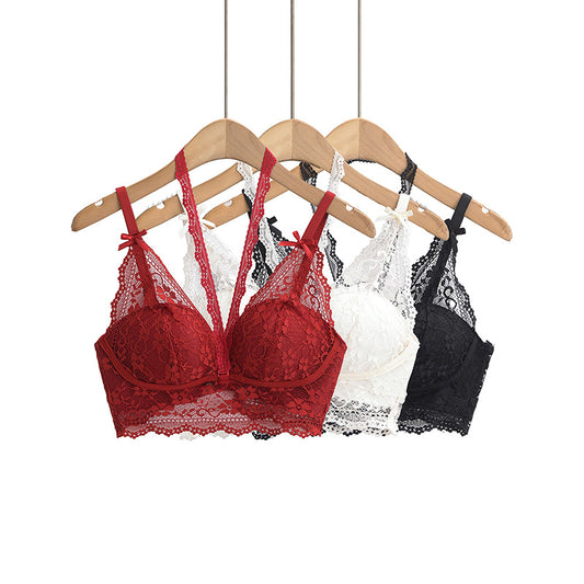 Lace neck and strapless strap