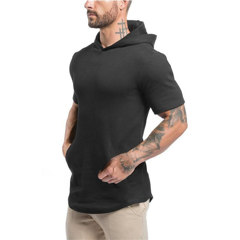 "Gun Show" Short Sleeve Muscle Hoodie