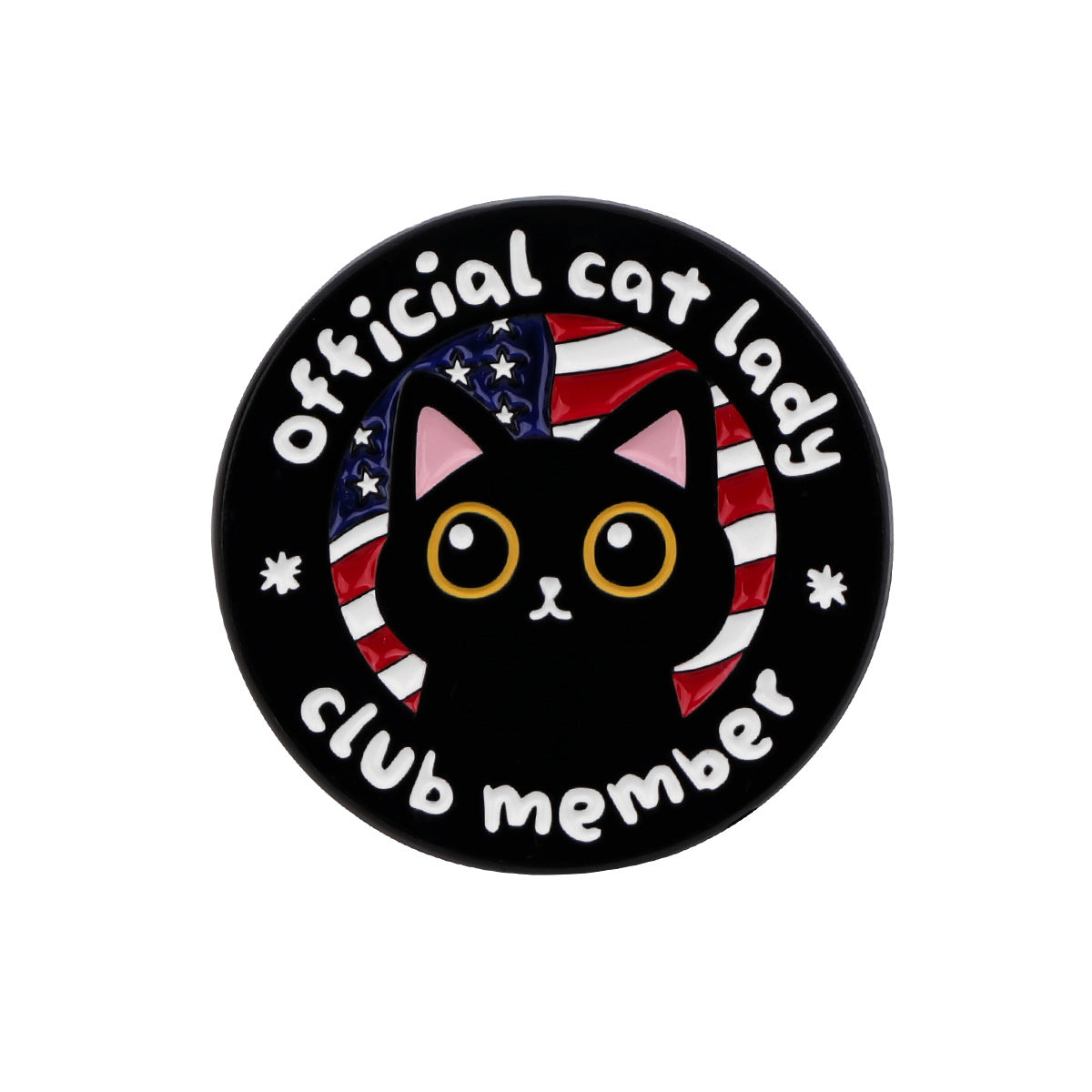 Cartoon Cute Black Cat Accessories Badge - Pins