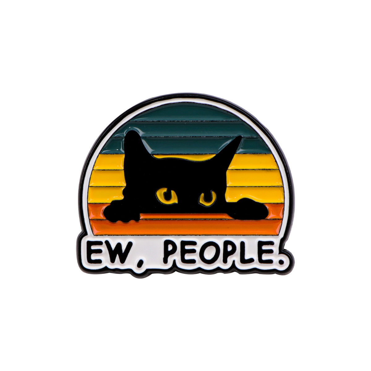 Cartoon Cute Black Cat Accessories Badge - Pins