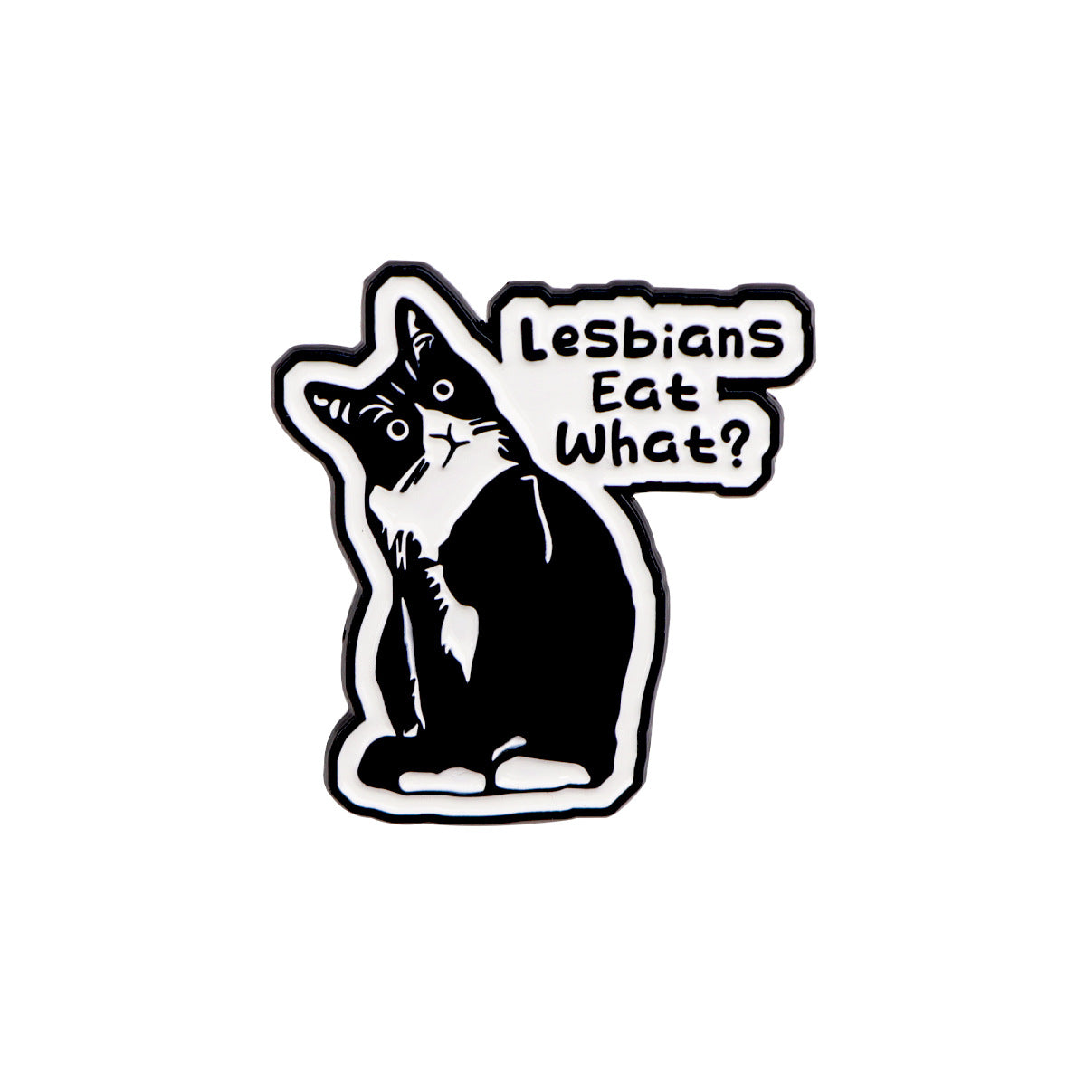 Cartoon Cute Black Cat Accessories Badge - Pins