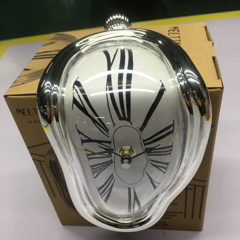 Twisted Corner Clock  - Warp Wall Clock