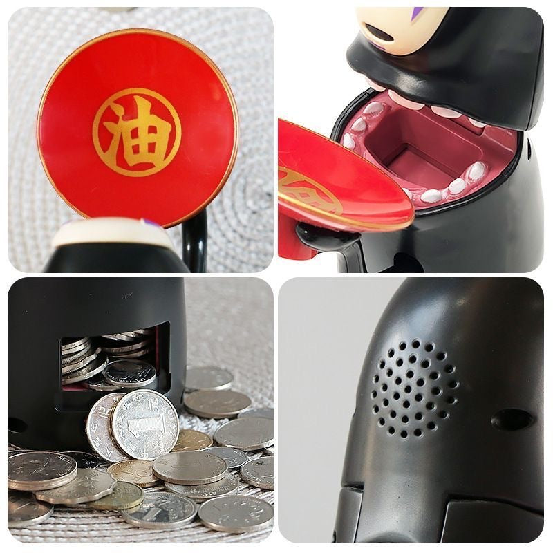 Faceless piggy bank- electric coin  bank