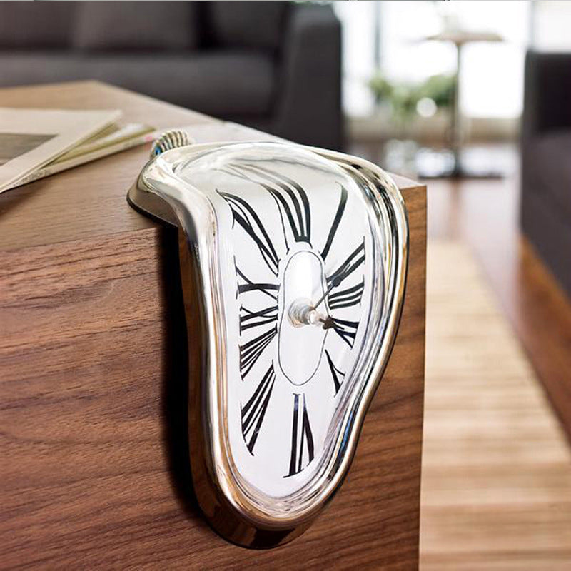 Twisted Corner Clock  - Warp Wall Clock