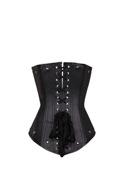 Halter Corset Sexy Belly Corset Leather Punk Rivet Sun Button Goth Shapewear