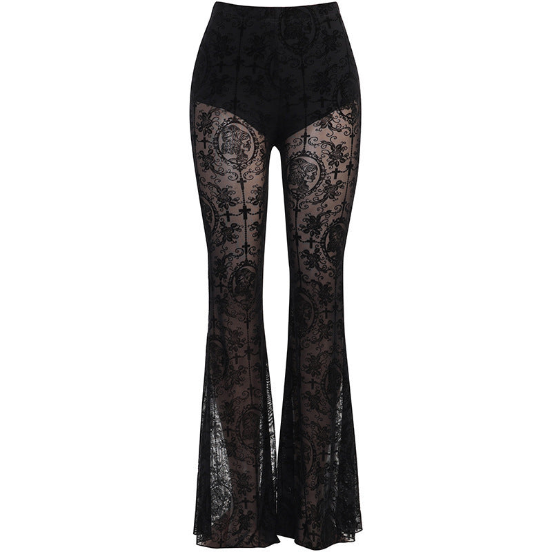 "I See You Looking" Flared Lace Pants