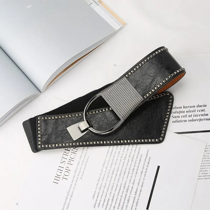 No Limits Wide Faux Leather Belt