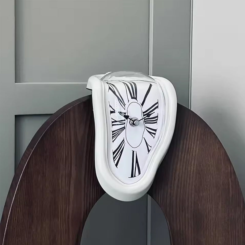 Twisted Corner Clock  - Warp Wall Clock