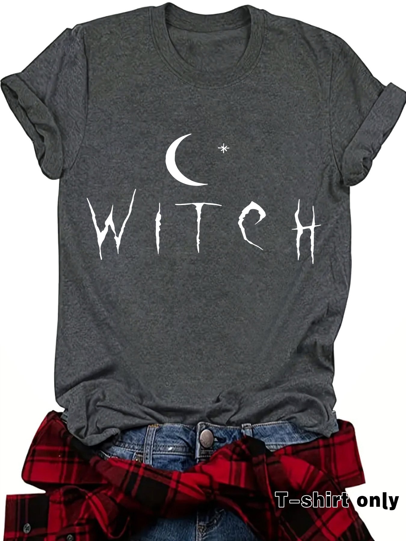 WITCH Moon Printed Short Sleeves