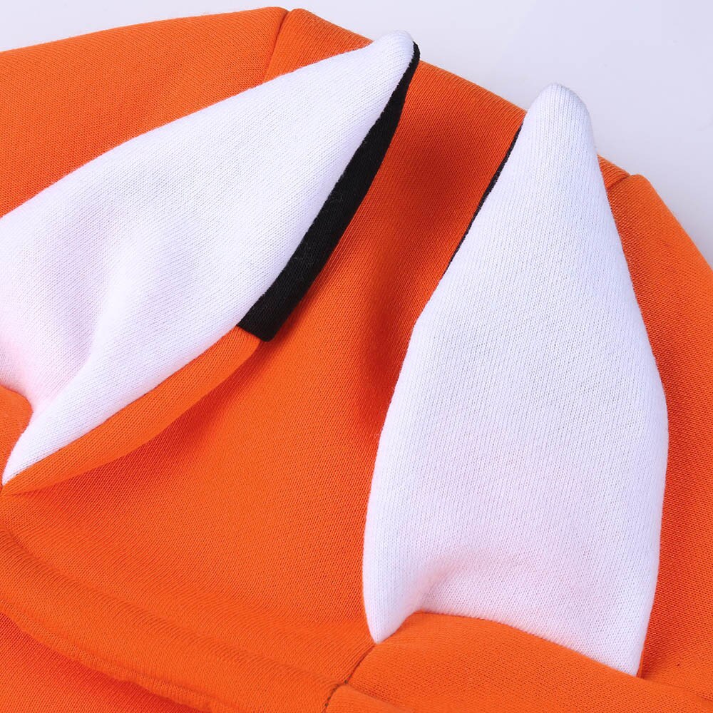 Anime Style Fox Ear Hooded Zip-Up