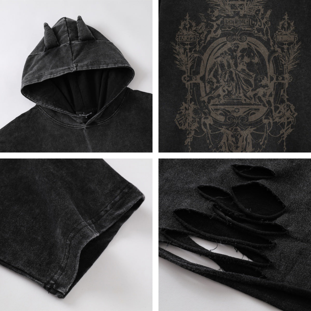 Rebel Spirit Hooded Short Sleeve Tee