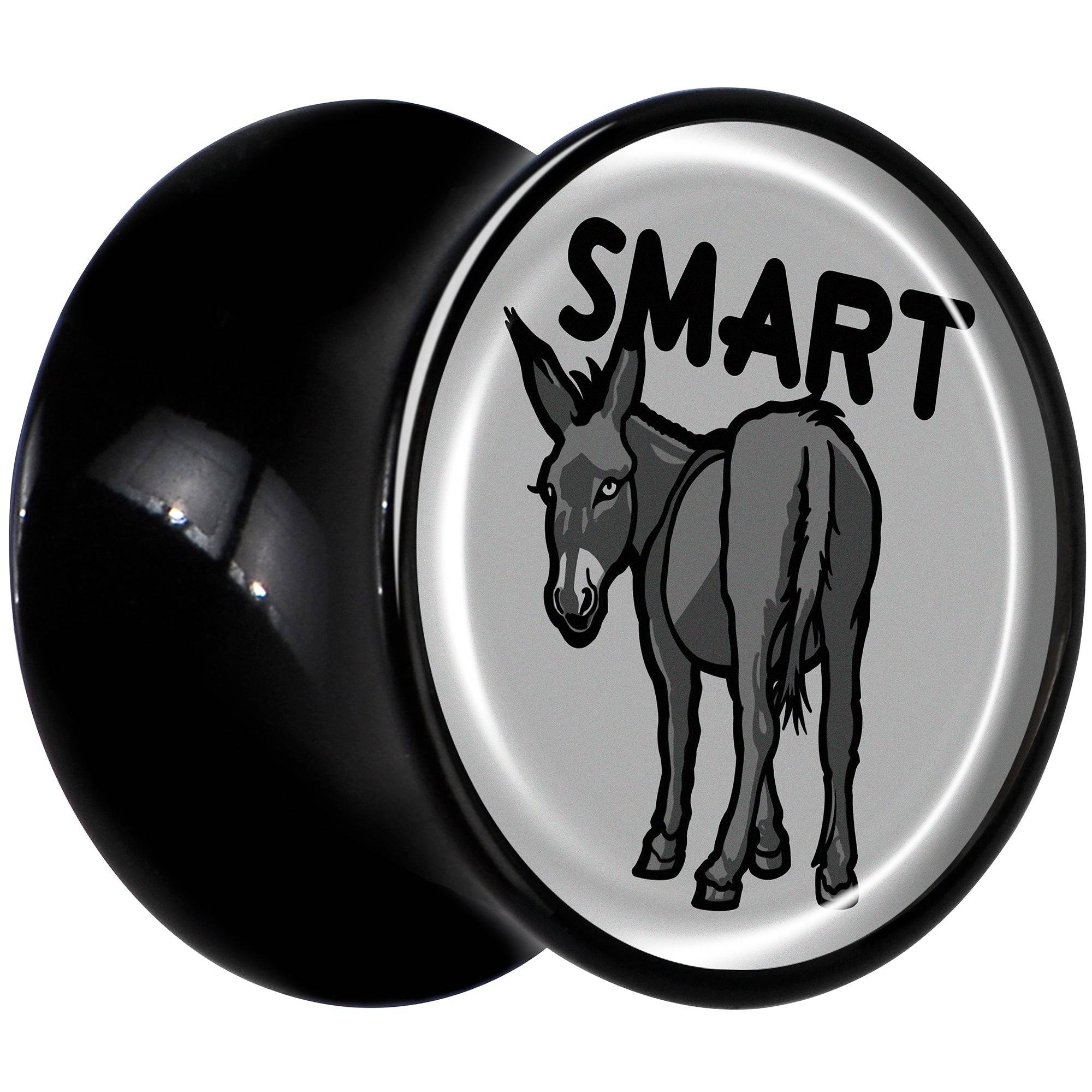 Donkey Smart Ass Black Acrylic Saddle Plug Set by Onyx O