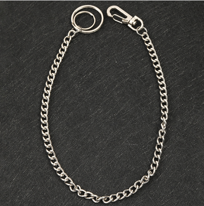 37cm Long Wallet Belt Chain Rock Punk Metal Key chain Gold Silver Keyring Mens HipHop Jewelry