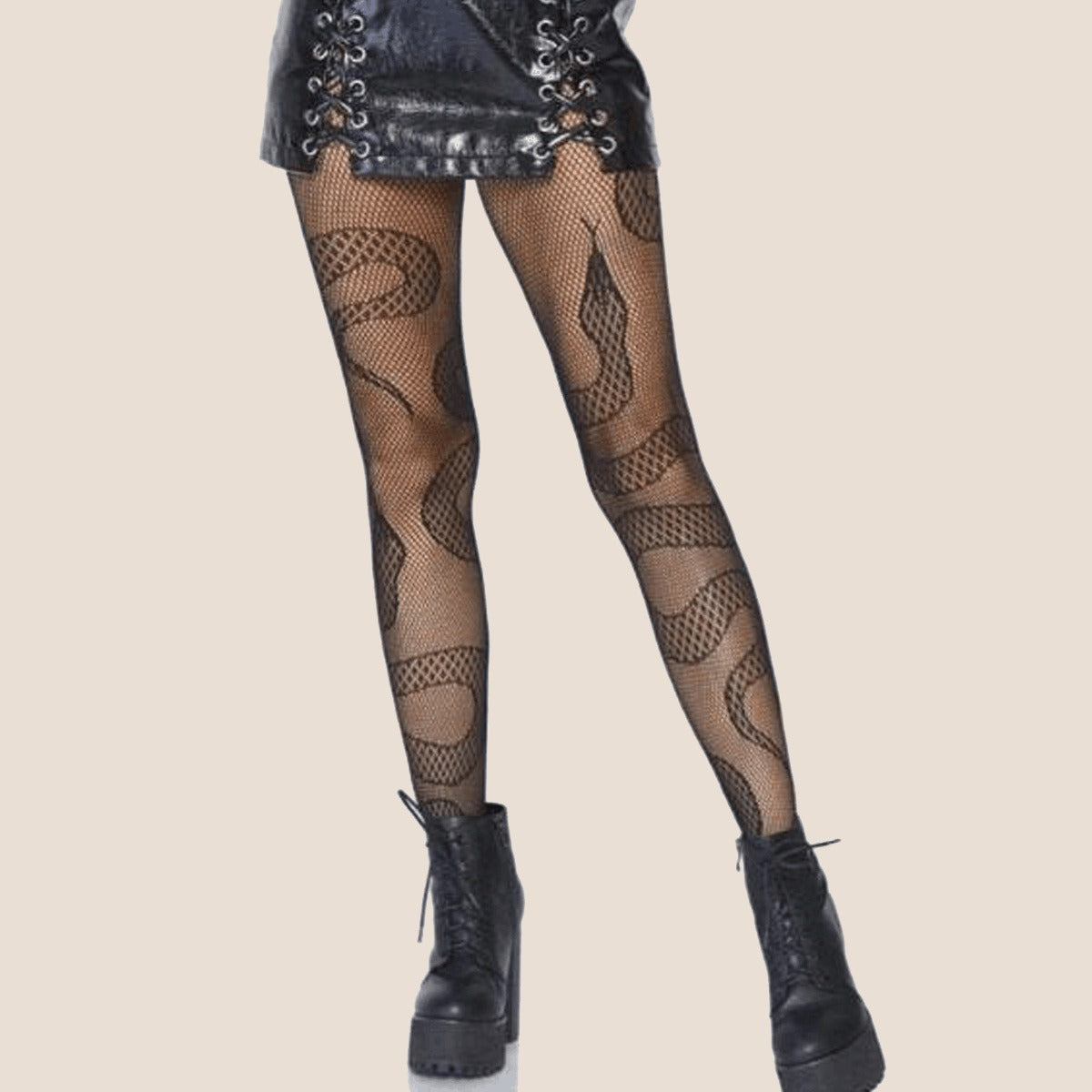 Snake Charmer Mesh Stockings