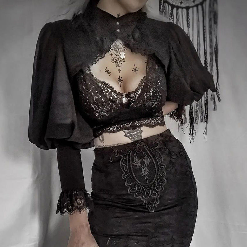 Gothic Empress Long Sleeve Camisole