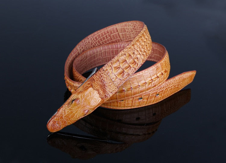 "Better Than His Old One" Croc-Embossed Belt