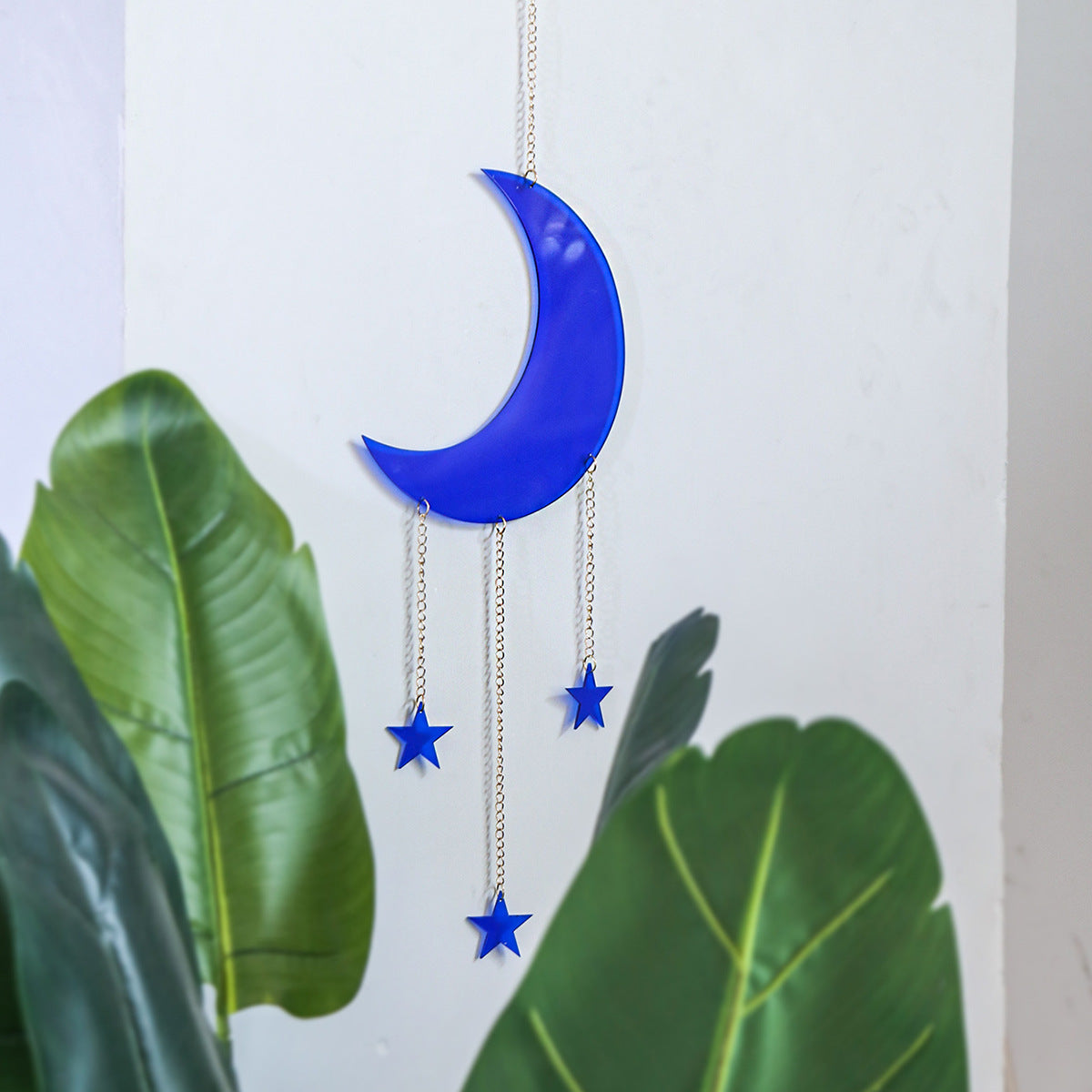 Acrylic Blue Fantasy Moon Chain Hanging Decoration