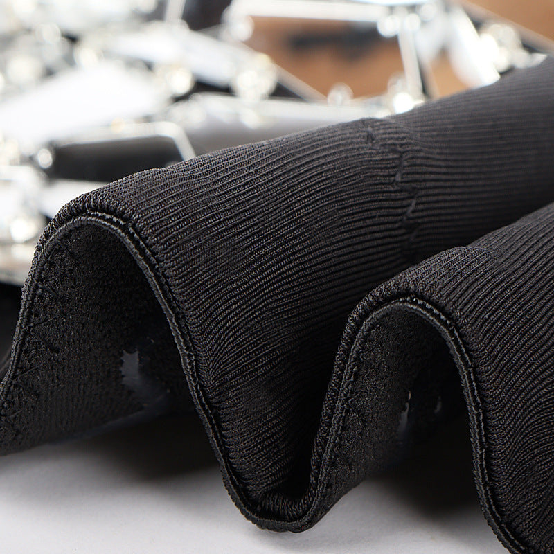 "Handle With Care" Studded Cage Bra