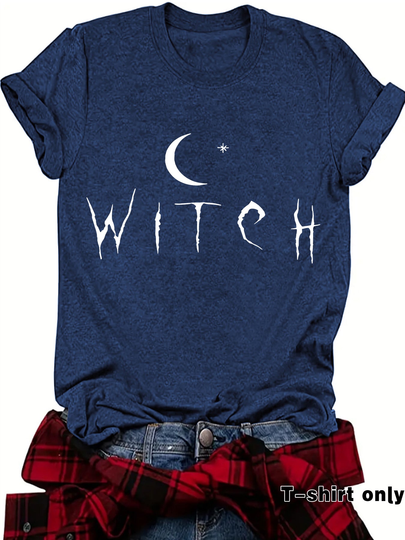 WITCH Moon Printed Short Sleeves