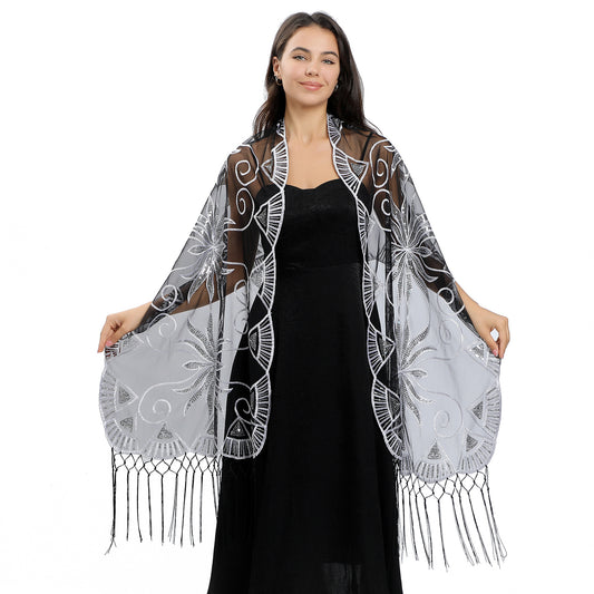 Starlet Energy Sequin Embroidered Cape