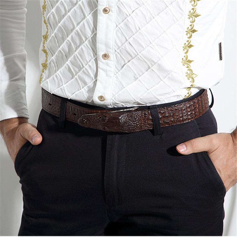 "Better Than His Old One" Croc-Embossed Belt