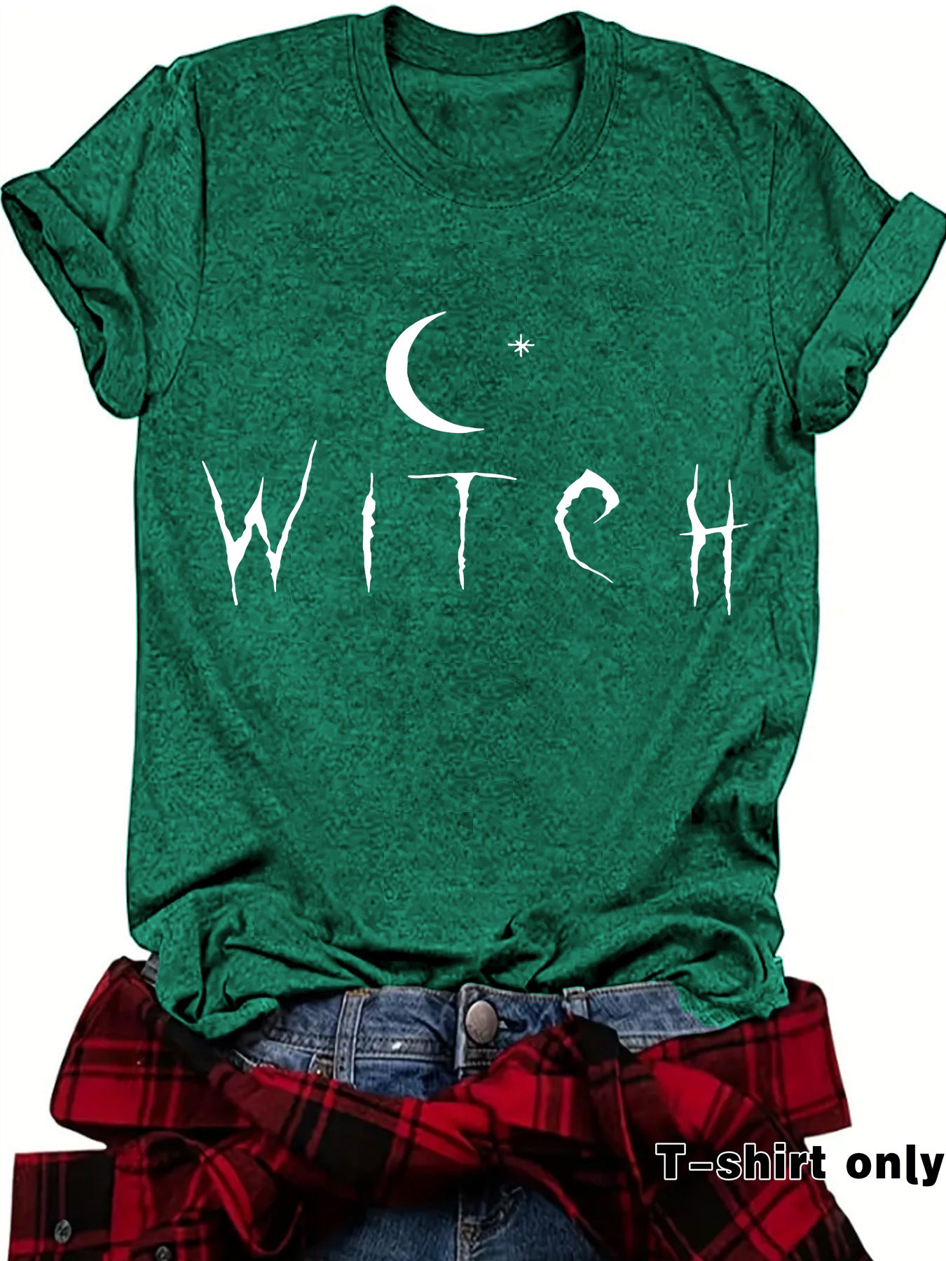 WITCH Moon Printed Short Sleeves