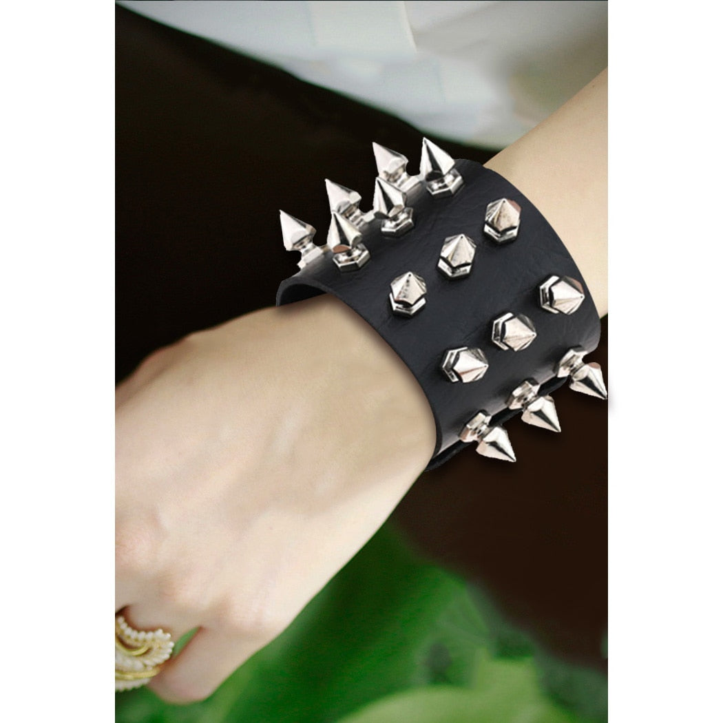 Stud Leather Cuff