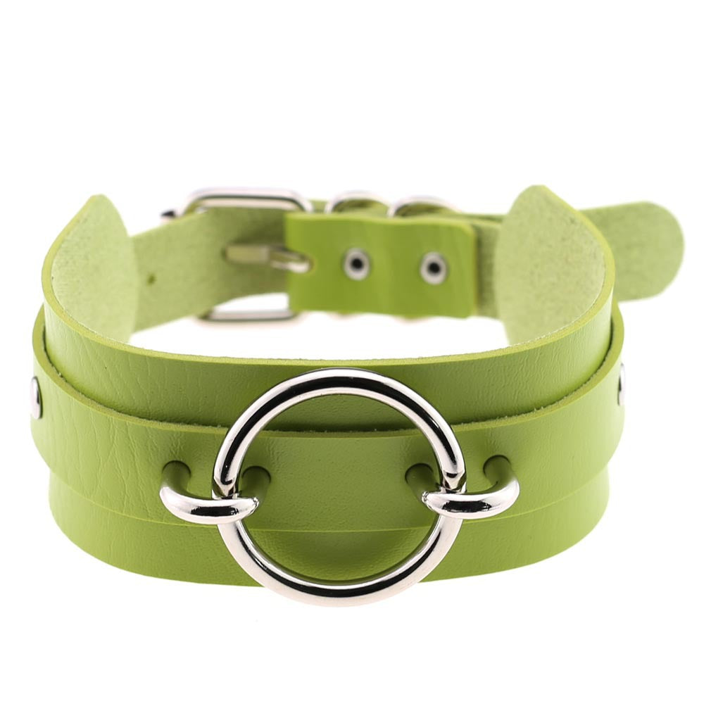 Oath Ring Leather Collar