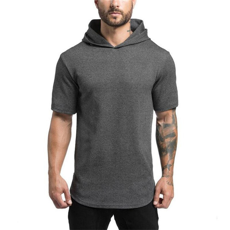 "Gun Show" Short Sleeve Muscle Hoodie