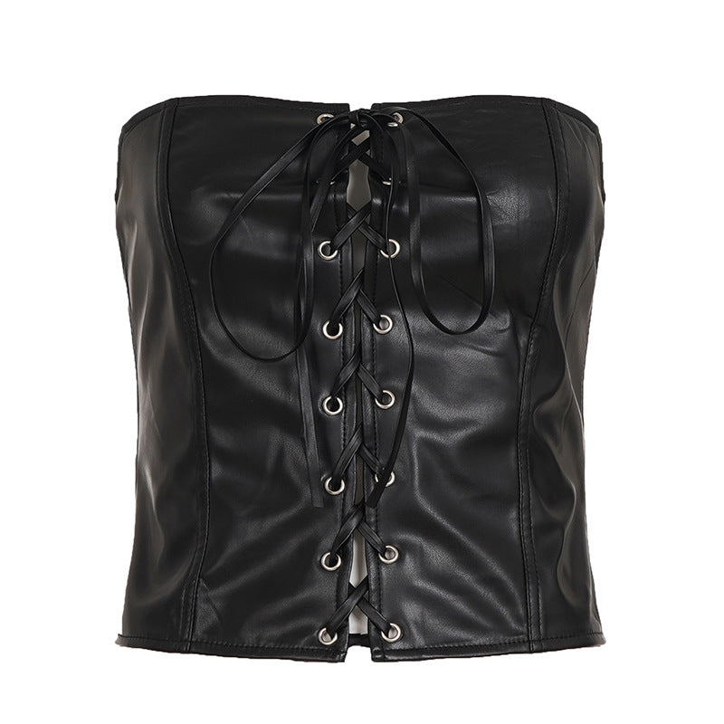 Spicy Girl Drawstring Strap Vest