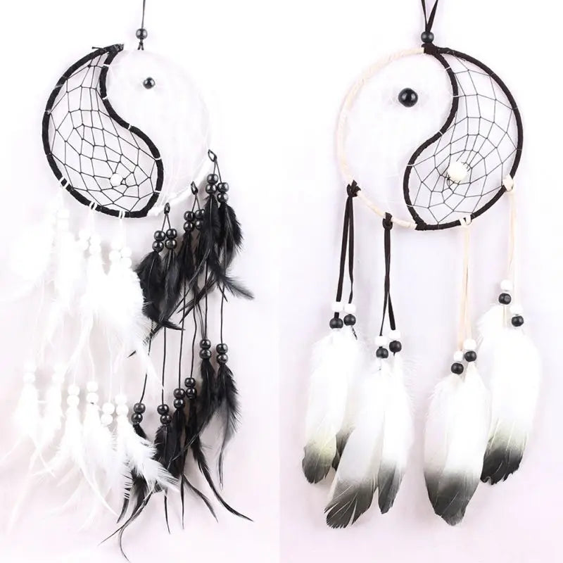 Feather & Bead Dream Catche