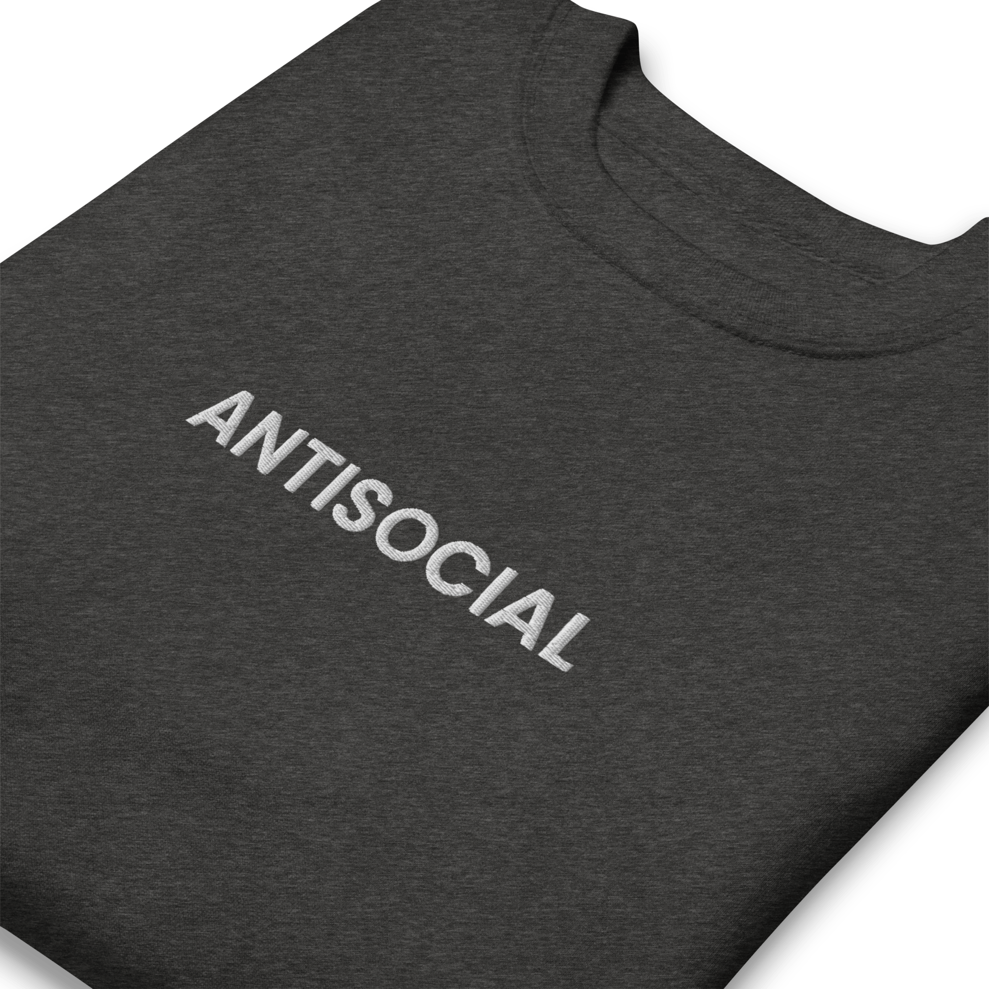 Antisocial Embroidered Unisex Sweatshirt