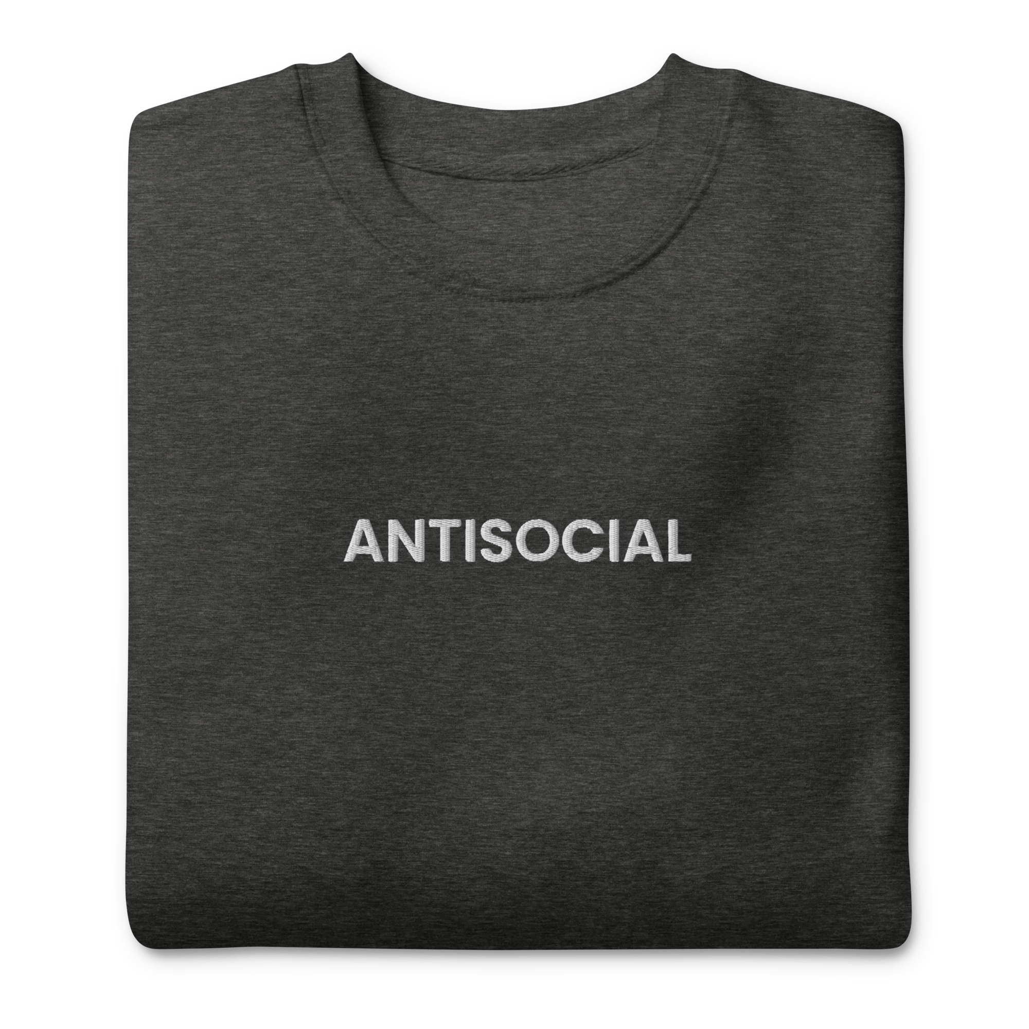Antisocial Embroidered Unisex Sweatshirt