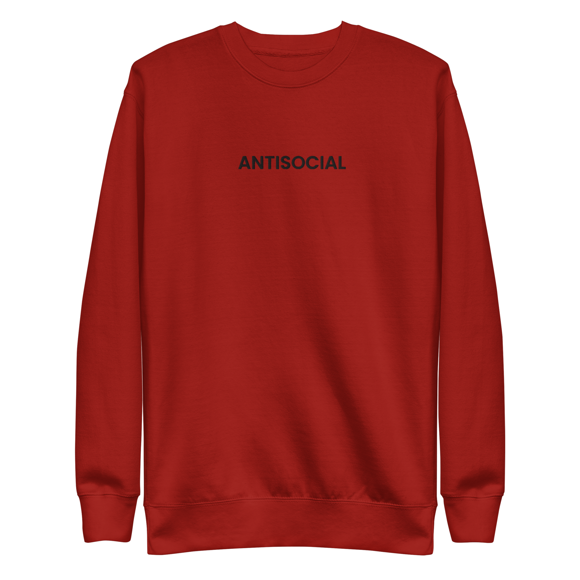 Antisocial Embroidered Unisex Sweatshirt