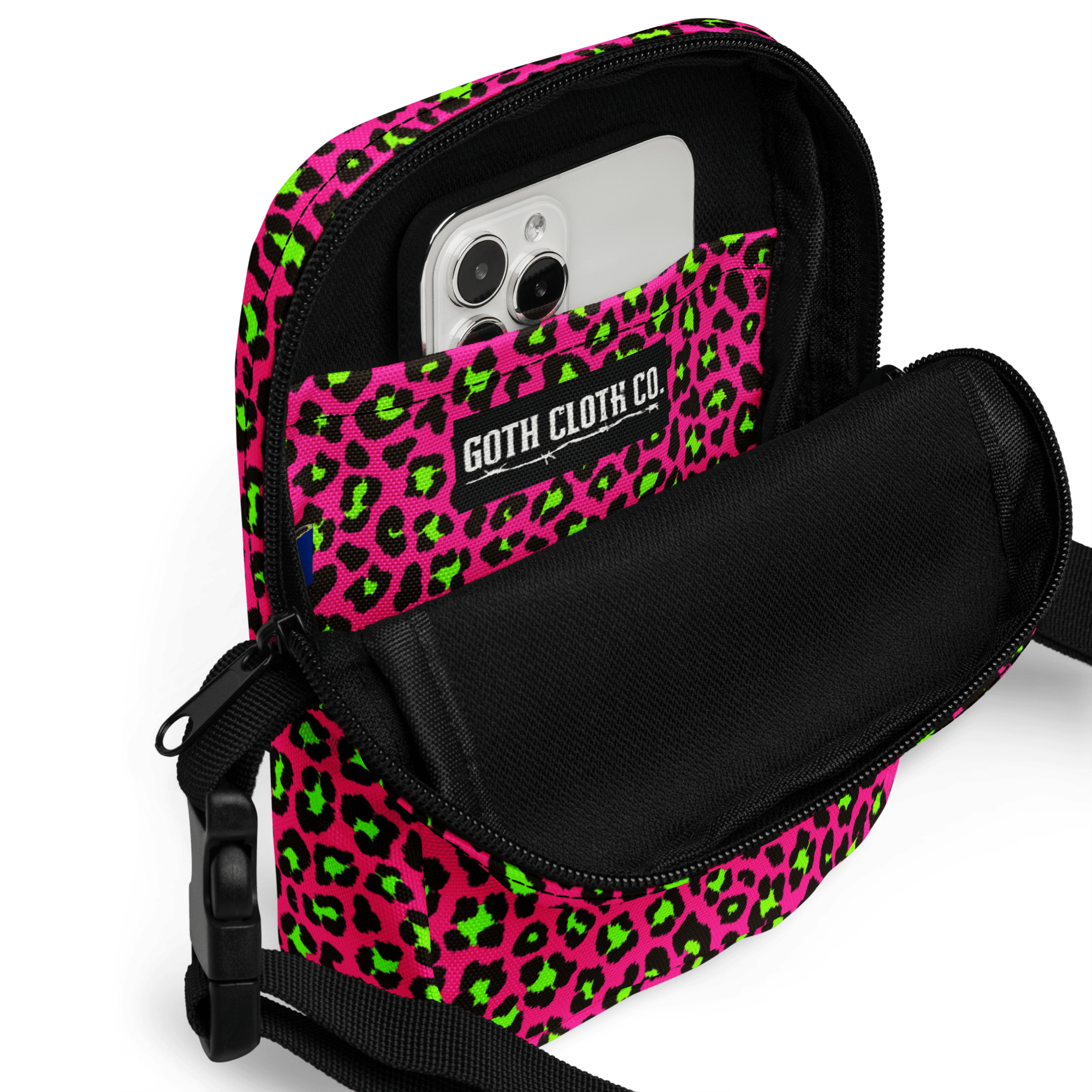Electric Leopard Crossbody Bag