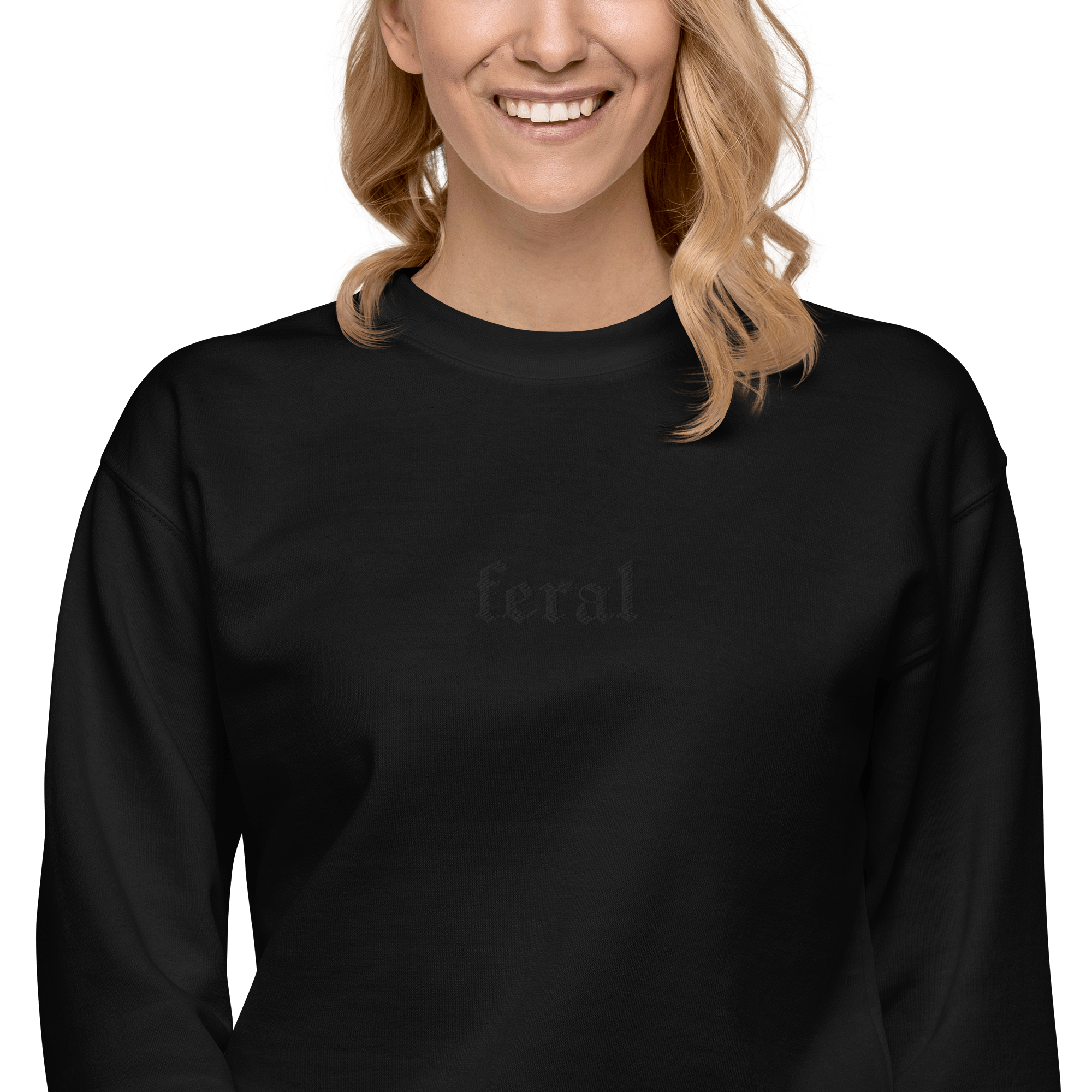Feral Blackout Embroidered Sweatshirt