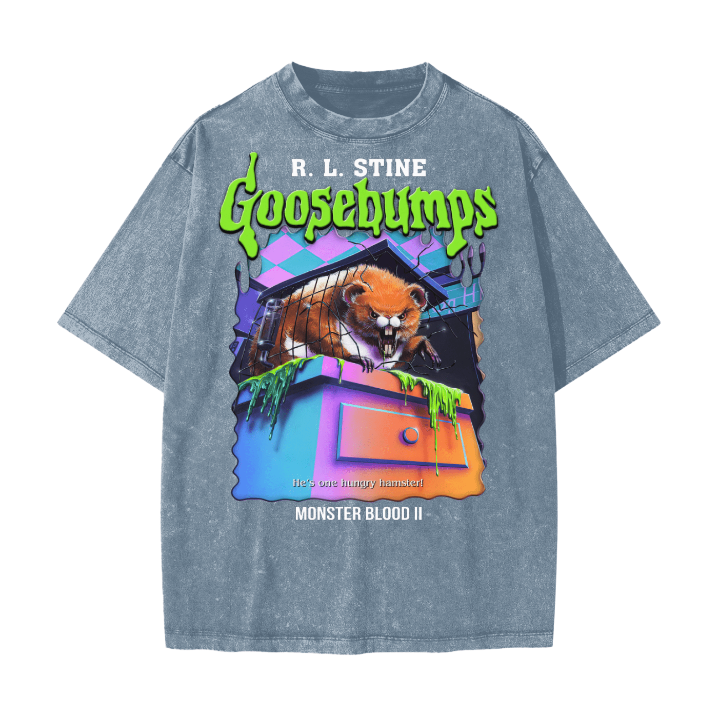 Goosebumps Monster Blood II Heavyweight Snow Washed T-Shirt