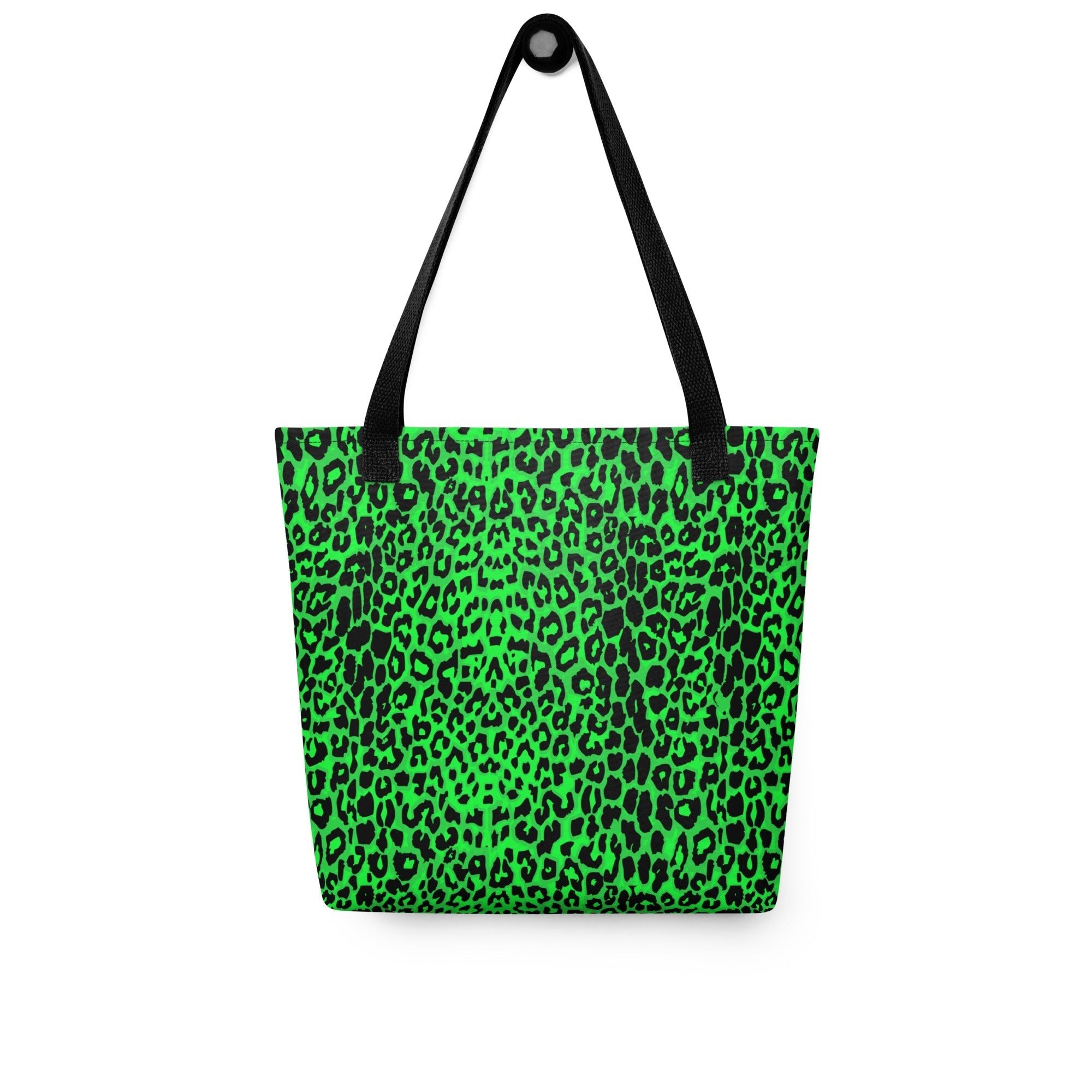 Lime Leopard Tote Bag