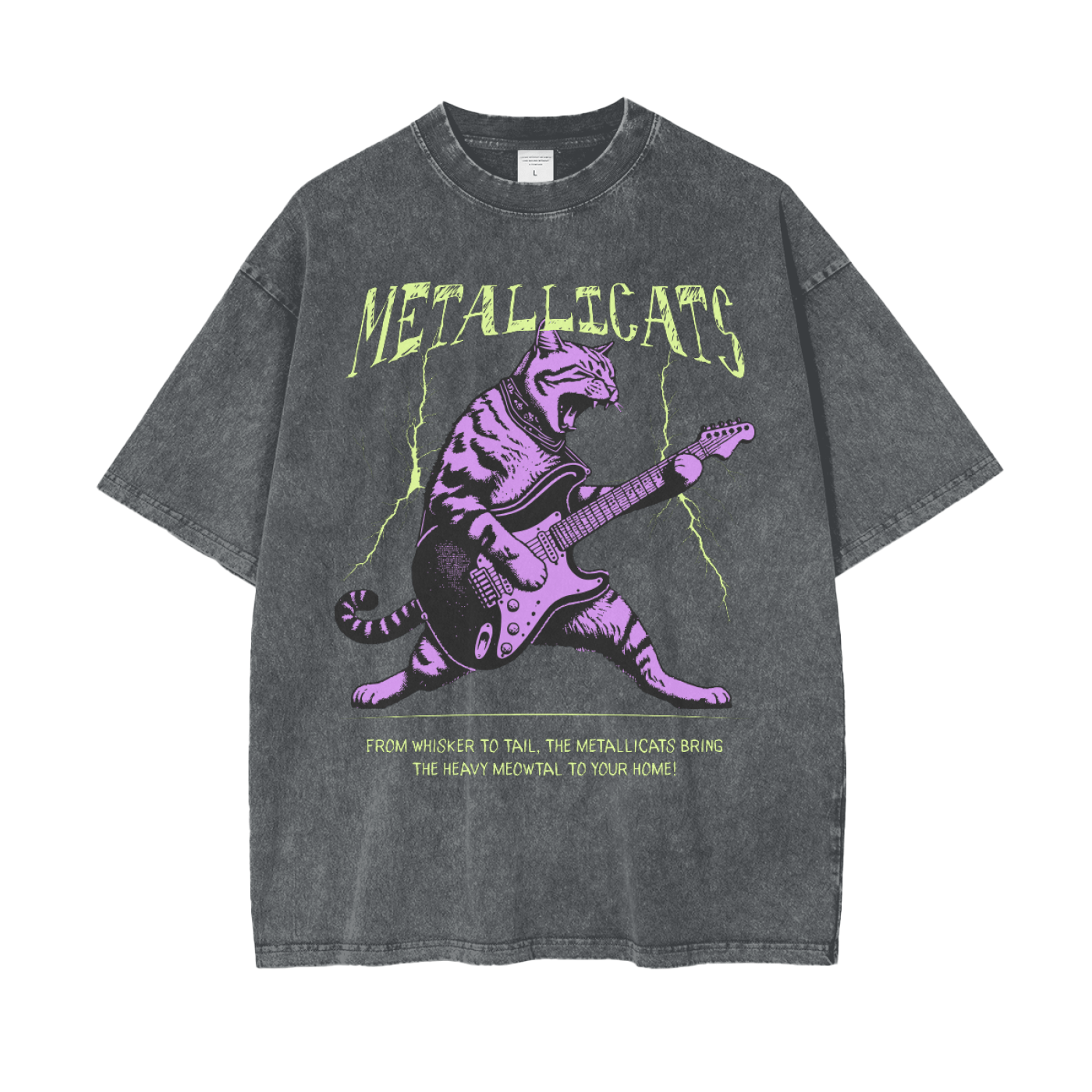 Metallicats Snow Washed T-Shirt