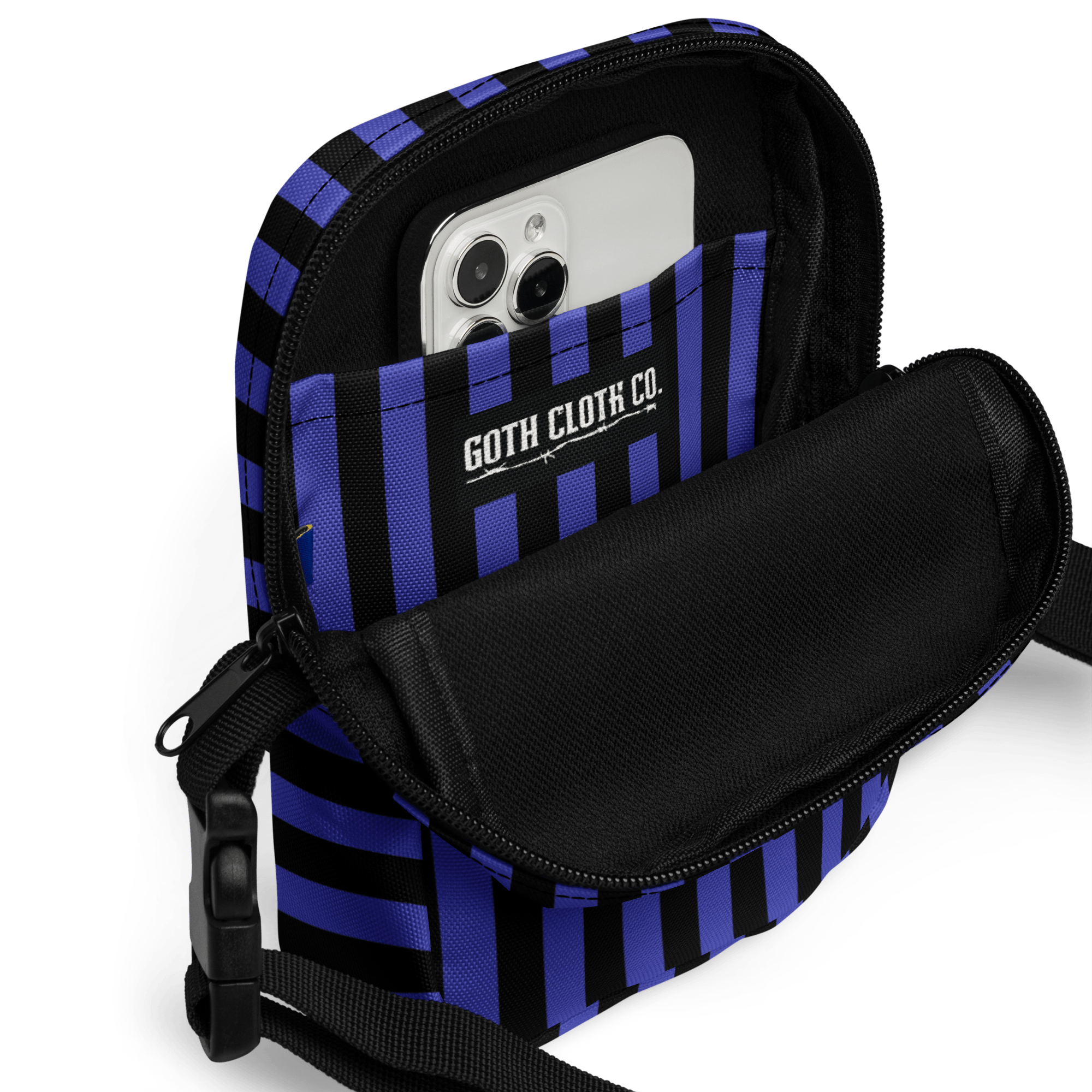 Nevermore Days Striped Crossbody Bag