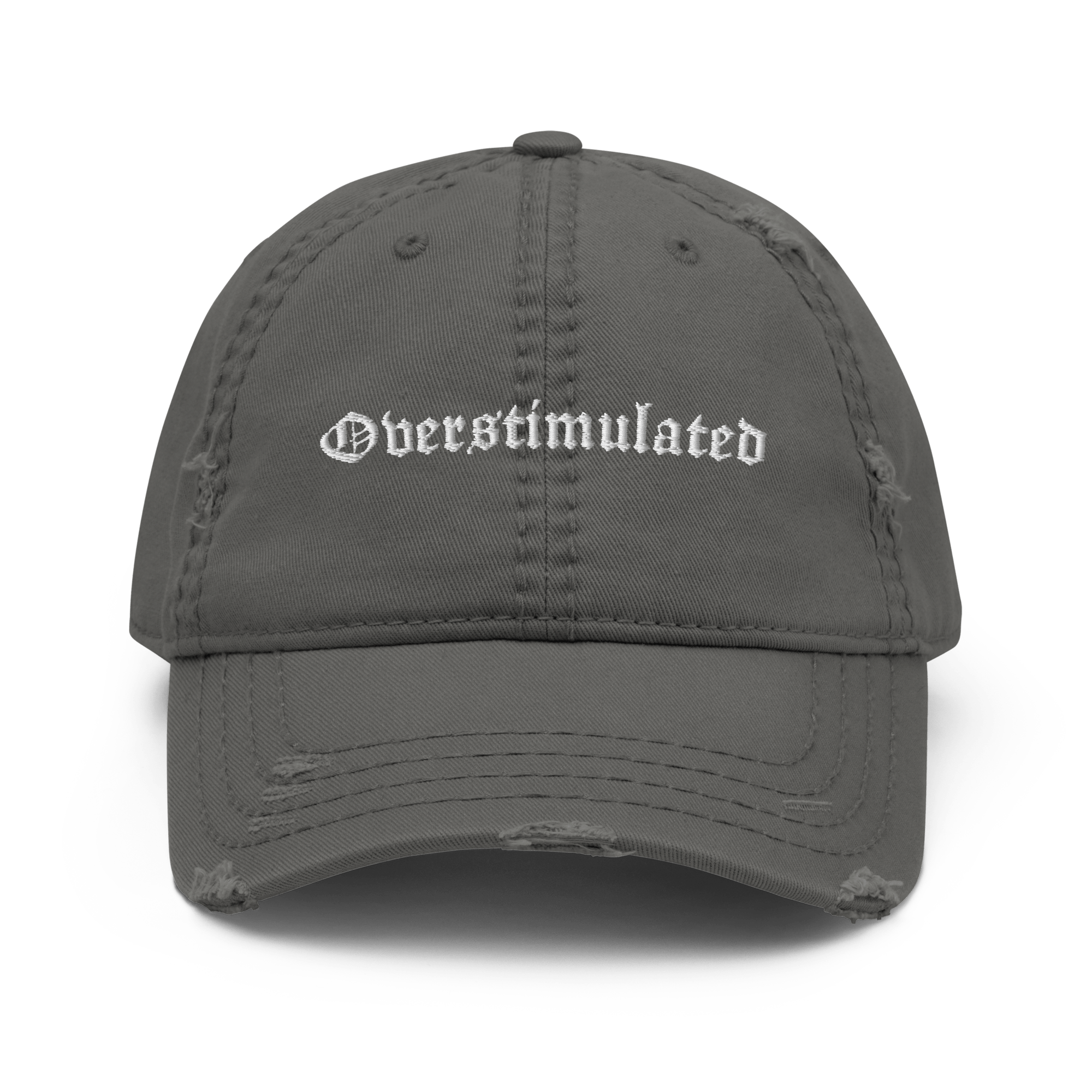 Overstimulated Distressed Dad Hat